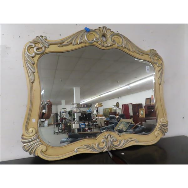 Ornately Framed Beveled Mirror - No Shipping