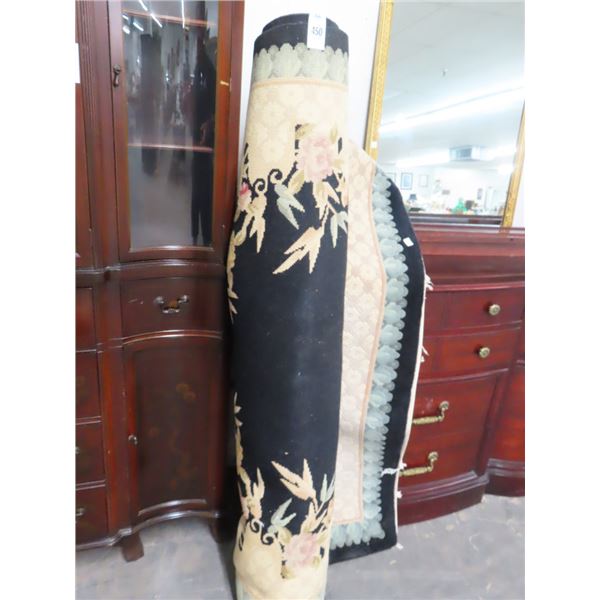 Black/Beige Approx. 5'  X  8'  Area Rug
