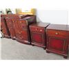 Image 2 : Cherry Dresser/Footboard/Nightstands Set