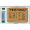 Image 2 : ME - 1988 Topps Baseball White Sox Leaders #321 Graded 9 MNT