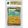 Image 1 : MR - Reverse Holo Barboach 050/091 Common Paldean Fates Pokemon TCG Graded 9.5