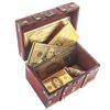 Image 2 : Gold Treasures - Treasure Box of 20 Notes, Cards, Flakes.
