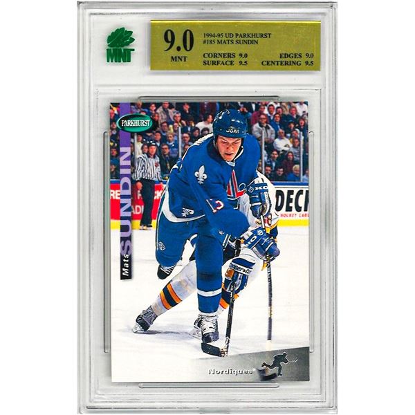 OE - 1994-95 Parkhurst #185 Mats Sundin #185 Graded 9