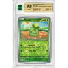 Image 1 : SE - Smoliv Common Reverse Holo Scarlet & Violet Base Set Pokemon TCG Card 021/198 Graded 9
