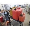 Image 1 : 3 Jerry Cans & 1 Folding Garbage Can