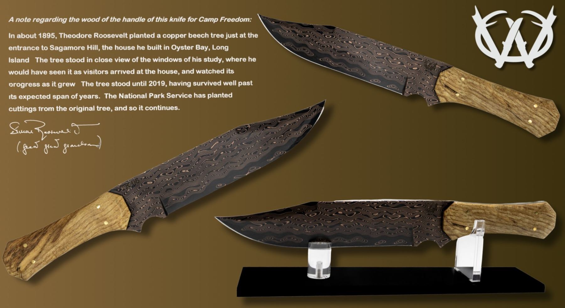 Rough Rider Rr645 Knife THEODORE ROOSEVELT: “ROUGH RIDER” BOWIE KNIFE BY CUSTOM KNIVES BY CW