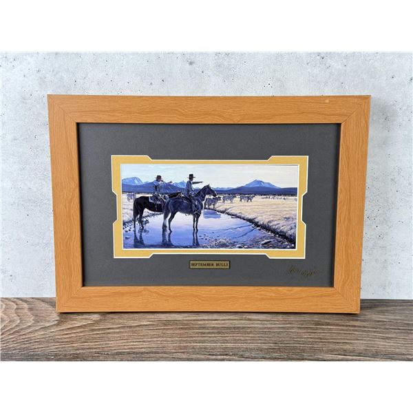 Larry Zabel September Bulls Print