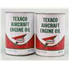Image 1 : Texaco Aircraft Engine Oil Cans