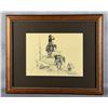 Image 1 : Clarence Basil Cuts the Rope Montana Drawing