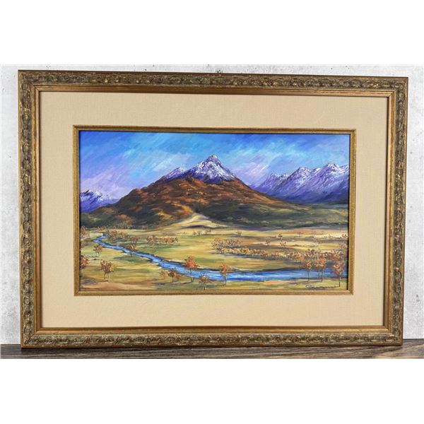 Montana Oil on Board Painting