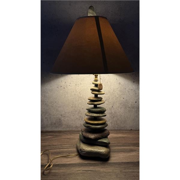 Montana River Rock Lamp