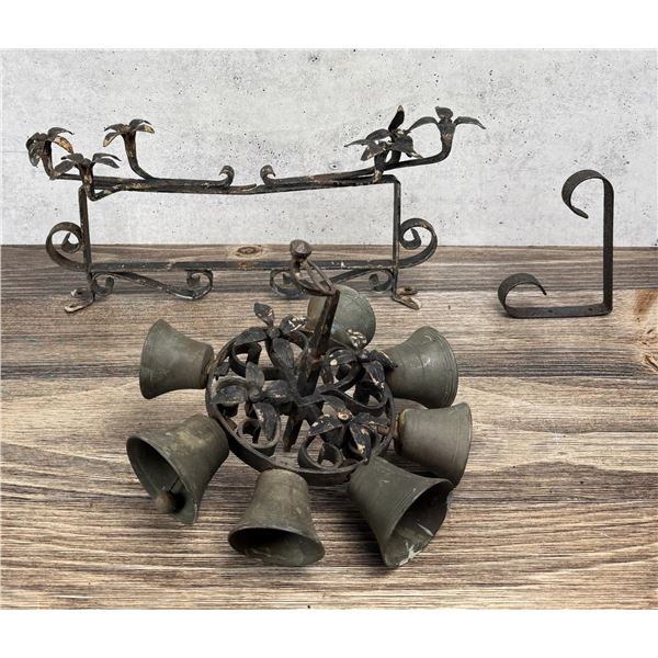 Antique Rotating Hand Crank Rotating Door Bell
