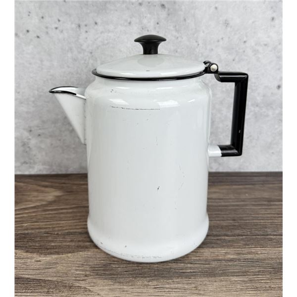 Enamelware Cowboy Coffee Pot