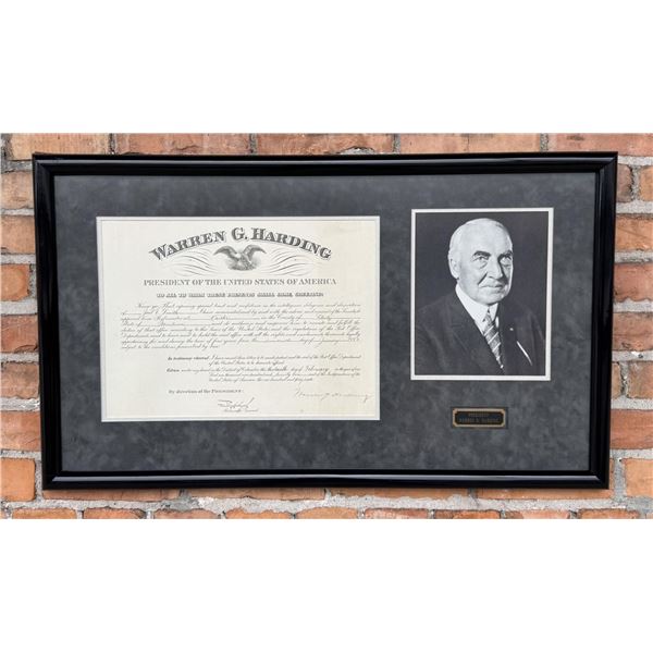 Warren G. Harding Montana Postmaster Nomination