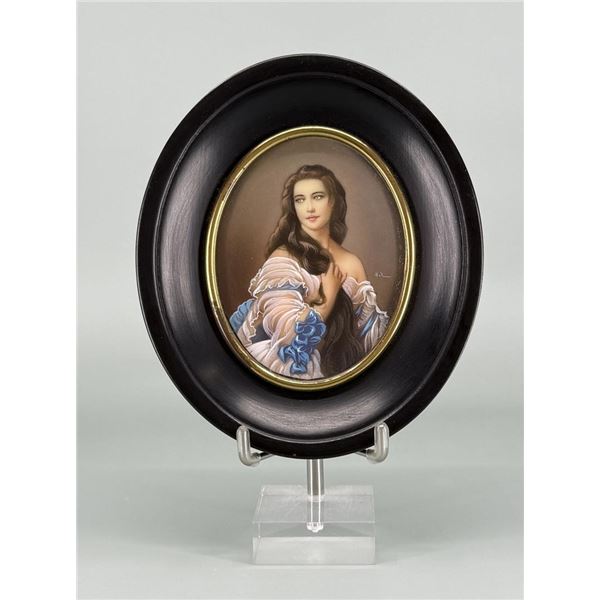 Madame Rimsky Korsakov Painting on Ivory