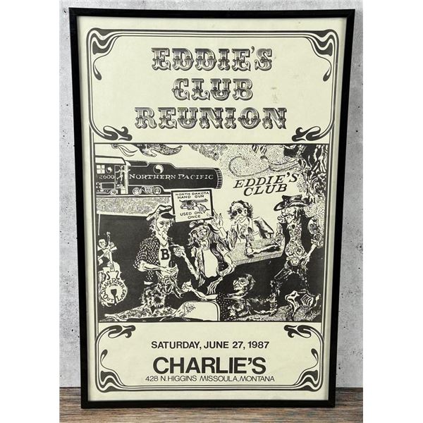 Jay Rummel Eddie's Club Reunion Missoula Poster