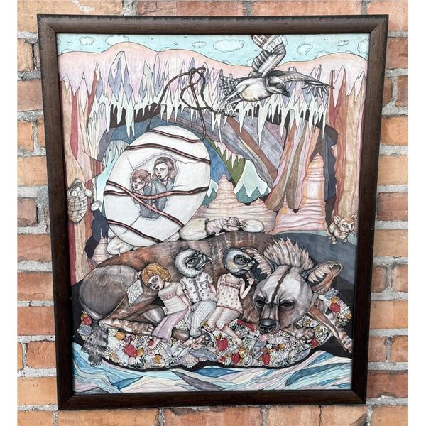 Courtney Blazon Missoula Montana Gouache Painting