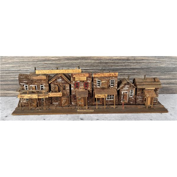 Pioneer City Montana Folk Art Diorama