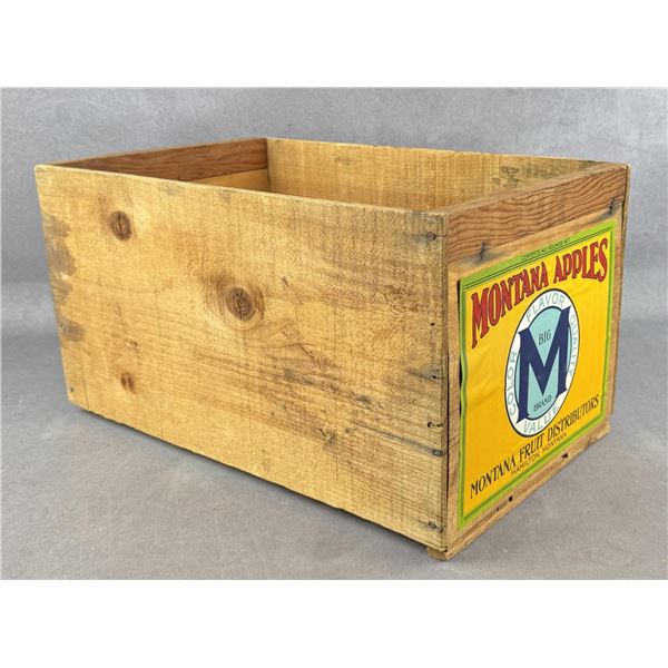 Montana Apples Hamilton Montana Fruit Crate
