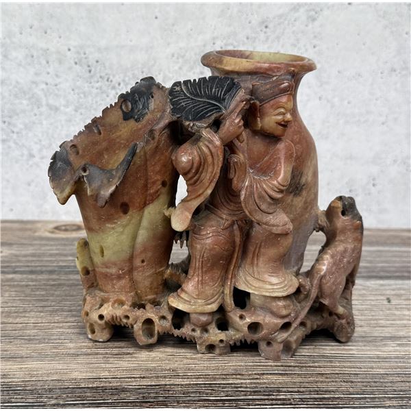 Antique Chinese Soapstone Carving