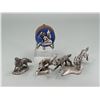 Image 1 : Group Of Rawcliffe Pewter Wolves
