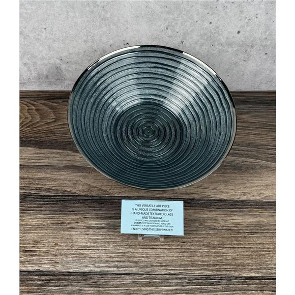Serveware Glass & Titanium Bowl