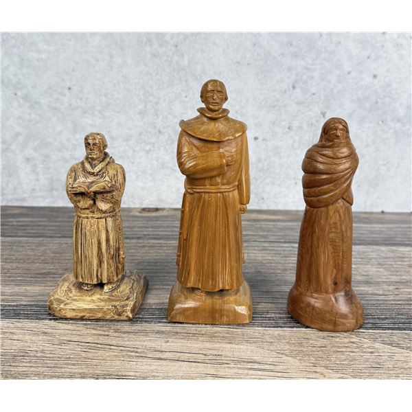 Group Of CM Lowry Southwestern Wood Carvings