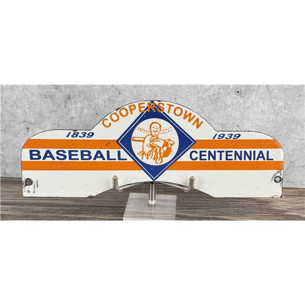 Cooperstown Baseball License Plate Topper