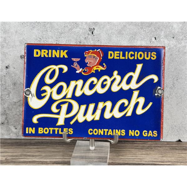 Concord Punch Porcelain Sign