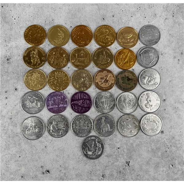 Collection Of Mardi Gras Doubloons Coins Tokens