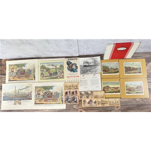 Collection of Prints and Stereoviews