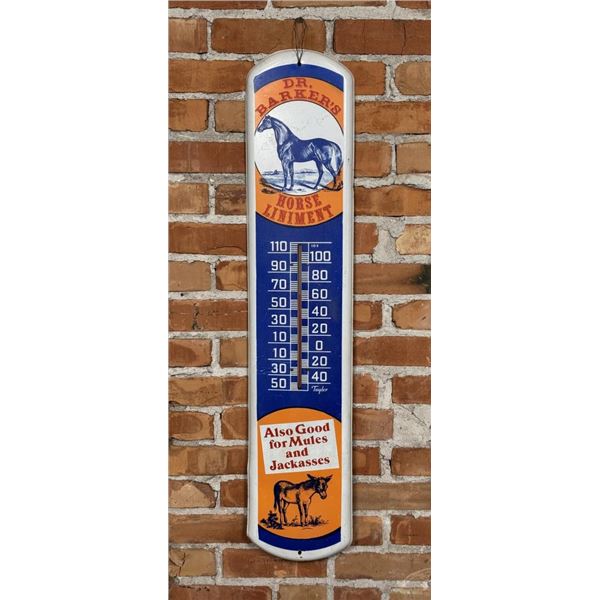 Dr. Barker's Horse Liniment Thermometer