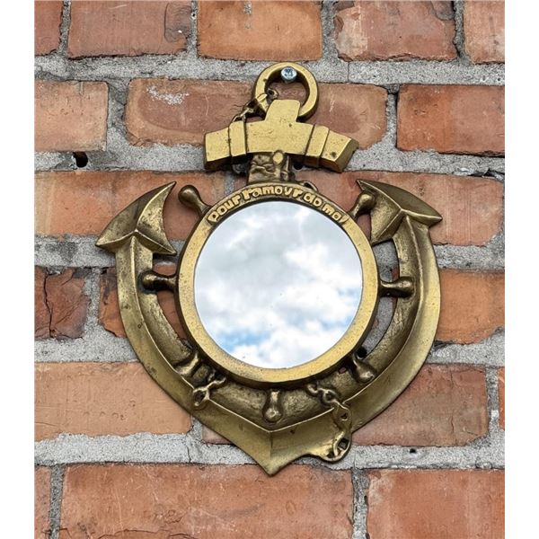 Brass Naval Port Hole Mirror