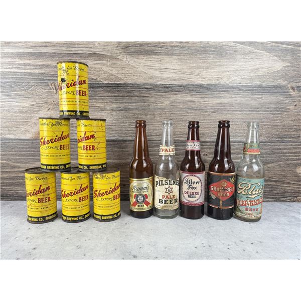 Collection of Beer Cans and Bottles