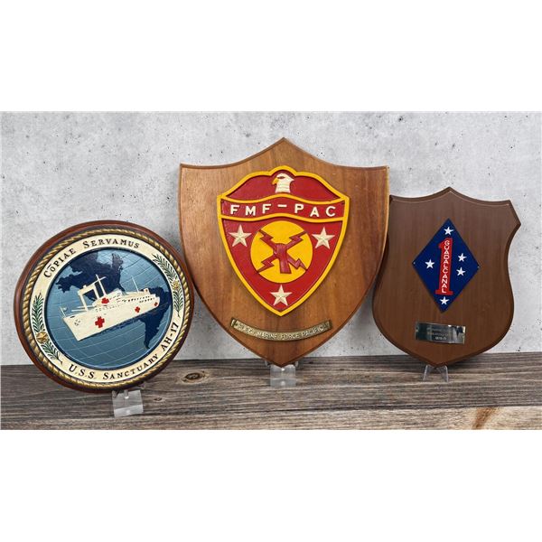 Vietnam War Marine Corps Plaques