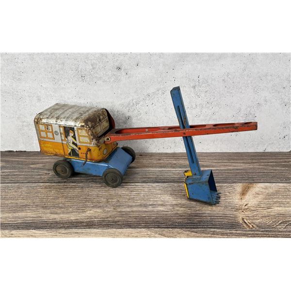 Wyandotte Lima Study Construction Tin Toy