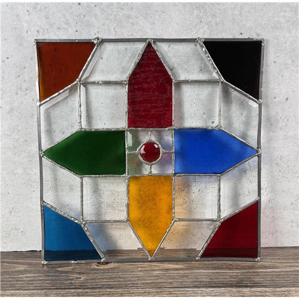 Prairie School Stained Glass Window