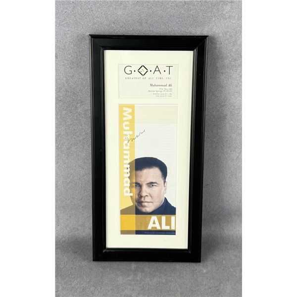 Muhammad Ali Autographed Program