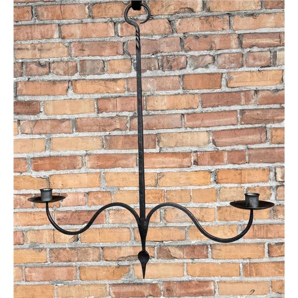 Blacksmith Made Wrought Iron Candle Chandelier