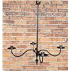 Image 1 : Blacksmith Made Wrought Iron Candle Chandelier