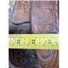Image 10 : Longhorn Tooled Leather Western Saddle