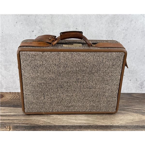 Hartmann Tweed and Leather Luggage Bag