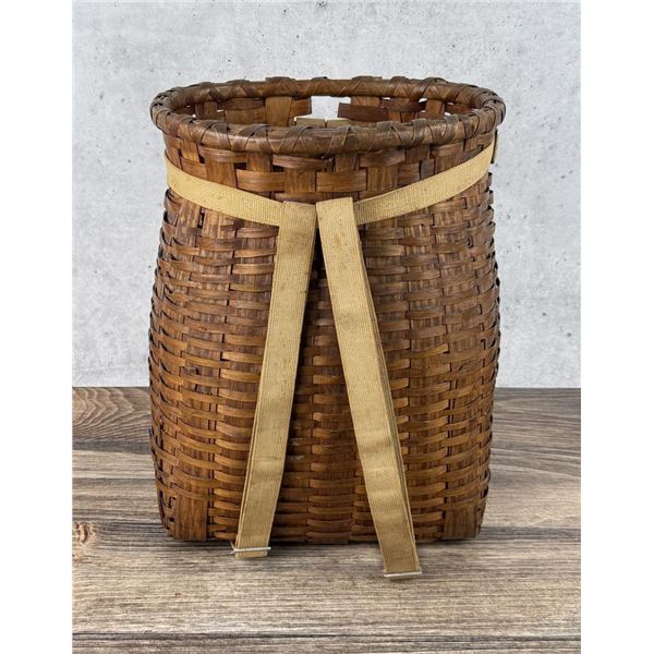 Adirondack Woven Wood Splint Trap Basket