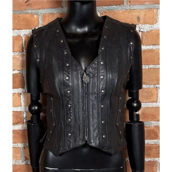Harley Davidson Womens Leather Motorcycle Vest