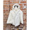 Image 1 : Vintage Hooded Rabbit Fur Jacket Coat