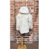 Image 2 : Vintage Hooded Rabbit Fur Jacket Coat