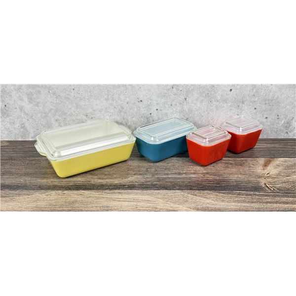 Pyrex Primary Color Refrigerator Dish Set