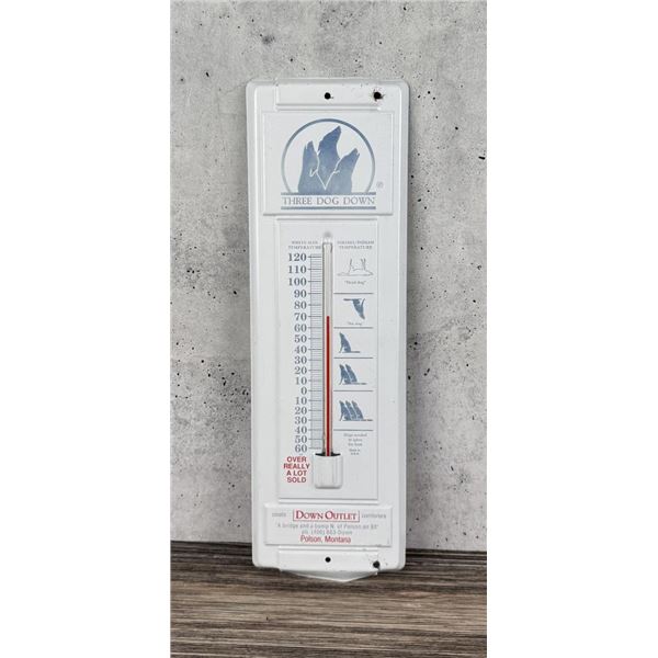 Three Dog Down Polson Montana Thermometer