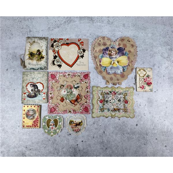 Victorian Die Cut Valentine Cards