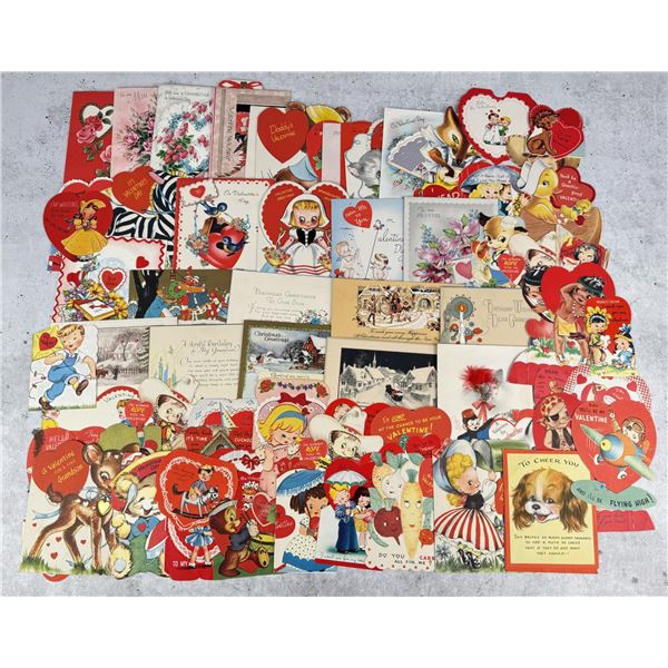 1950s Die Cut Valentine Cards